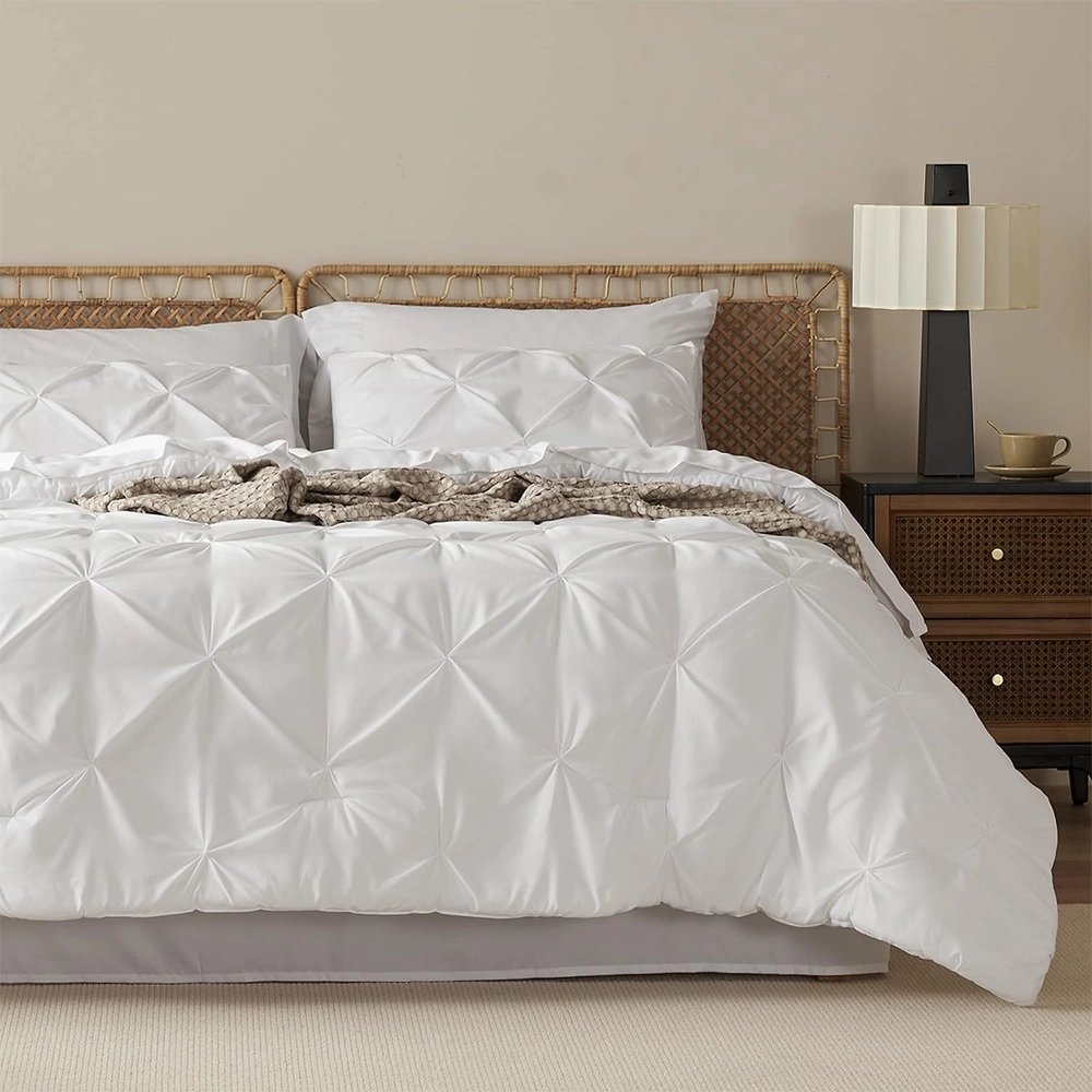 Bedsure White King Comforter Set