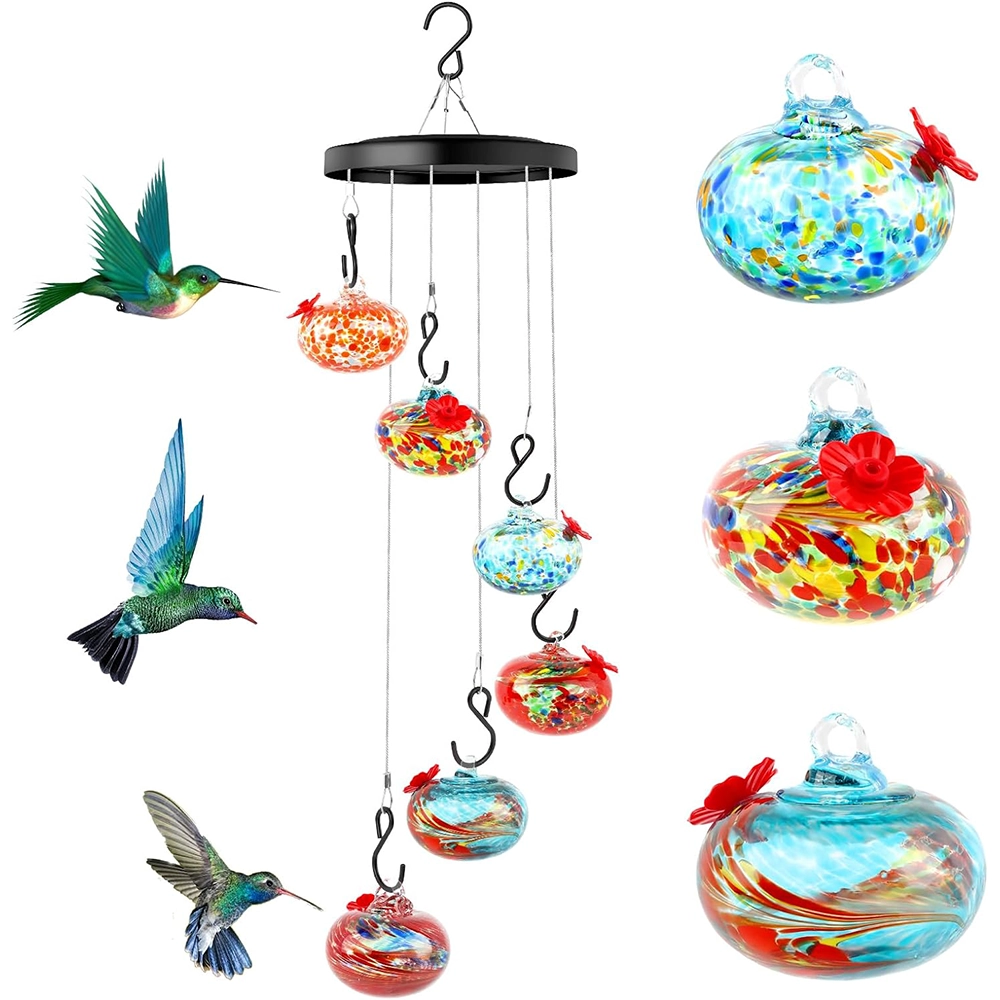 Wind Chimes Hummingbird Feeder