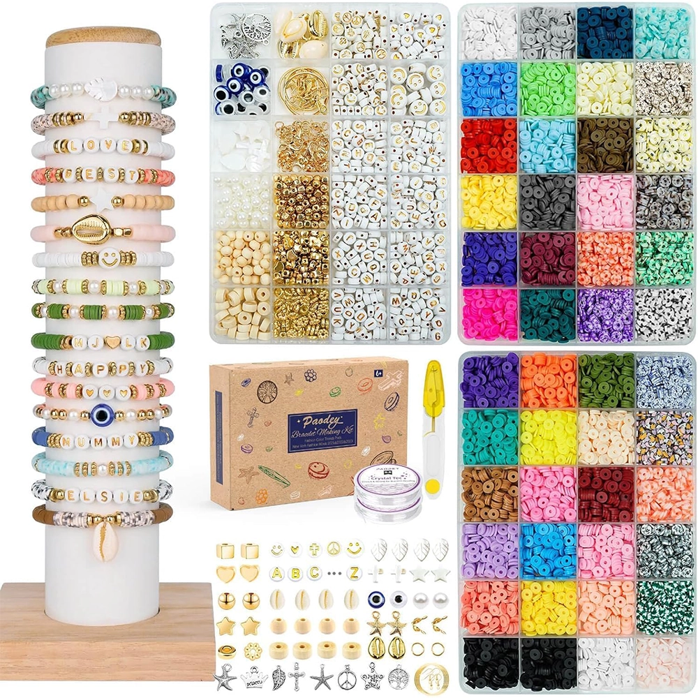 Heishi Bracelet Making Kit, 10,000 Pcs